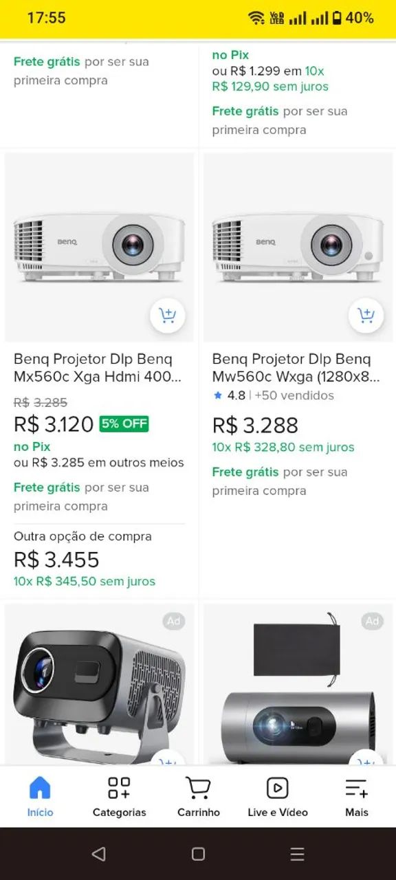 Retroprojetor profissional benq - Foto 2