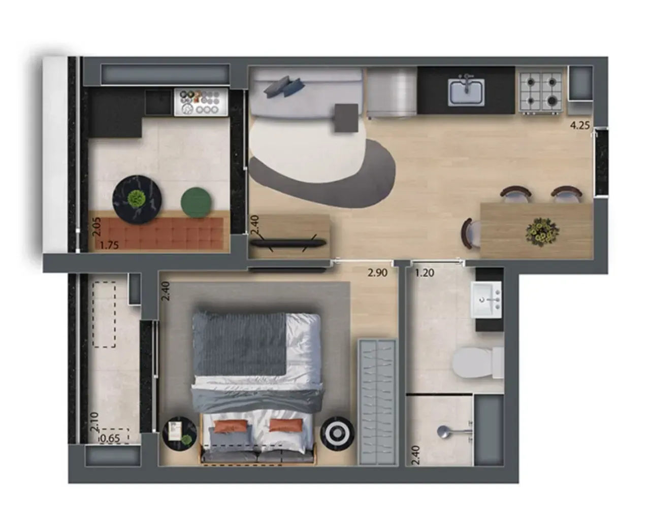 PLANTA 30m²