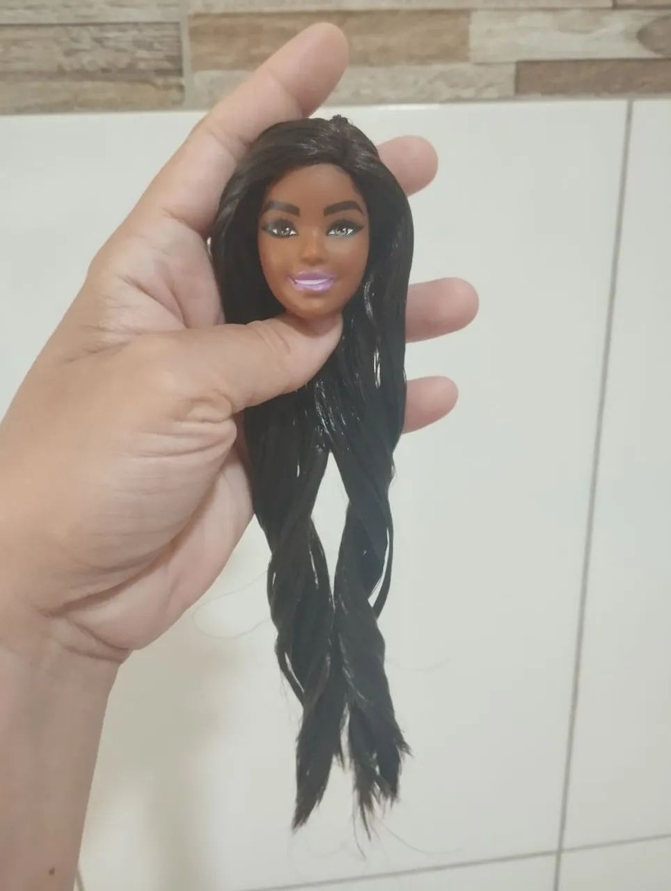 Lote de cabeças barbie com reroot - Foto 4