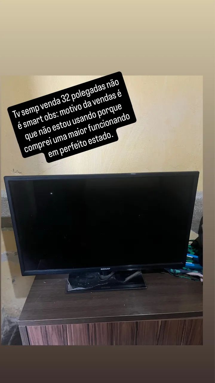 Tv 32 polegadas não é smart 