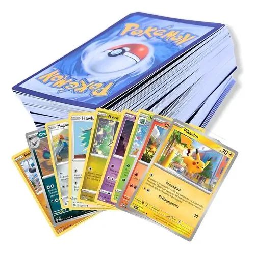 100 cartas aleatórias Pokémon,100% originais.