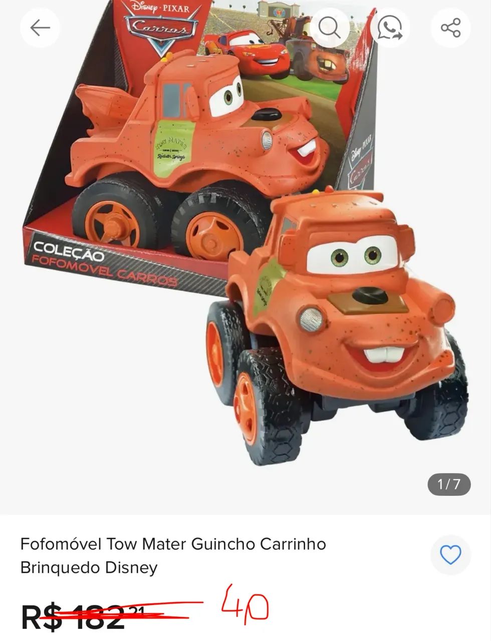 Carros Disney pixar fofomovel  - Foto 2
