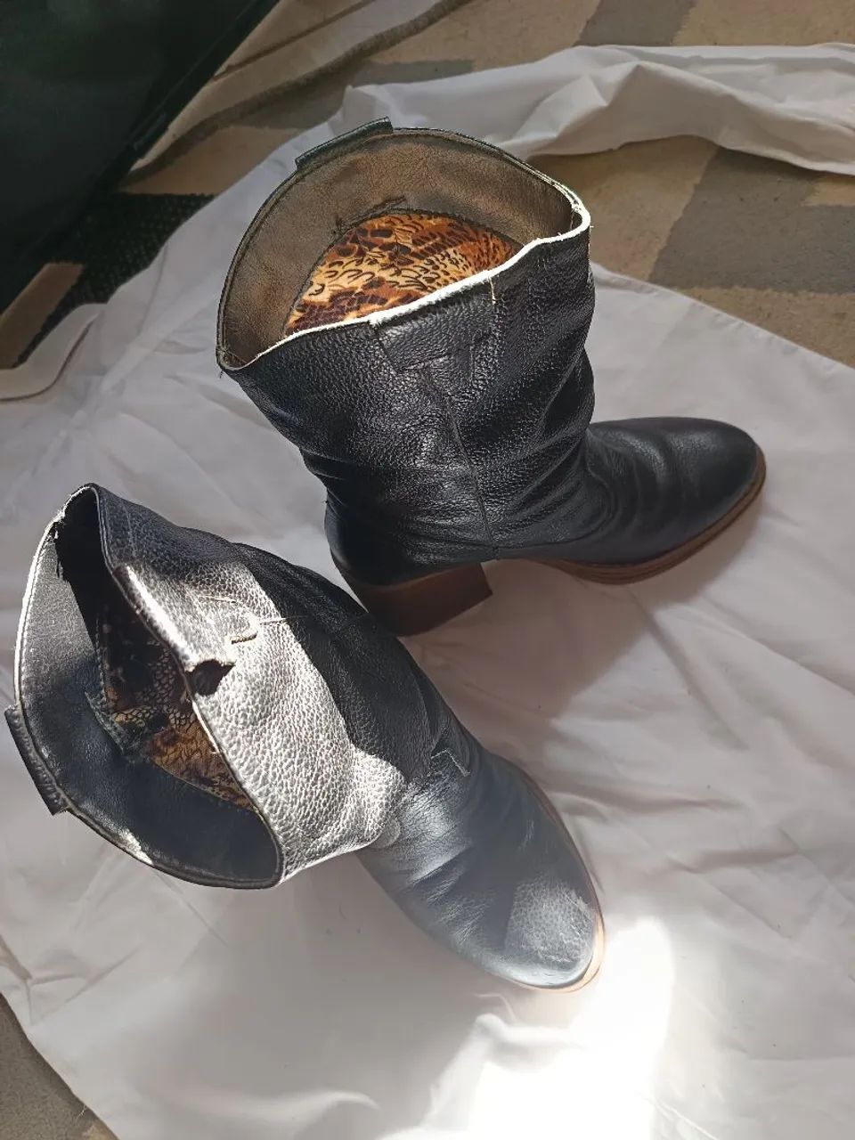 Bota de couro - usada! - Foto 4