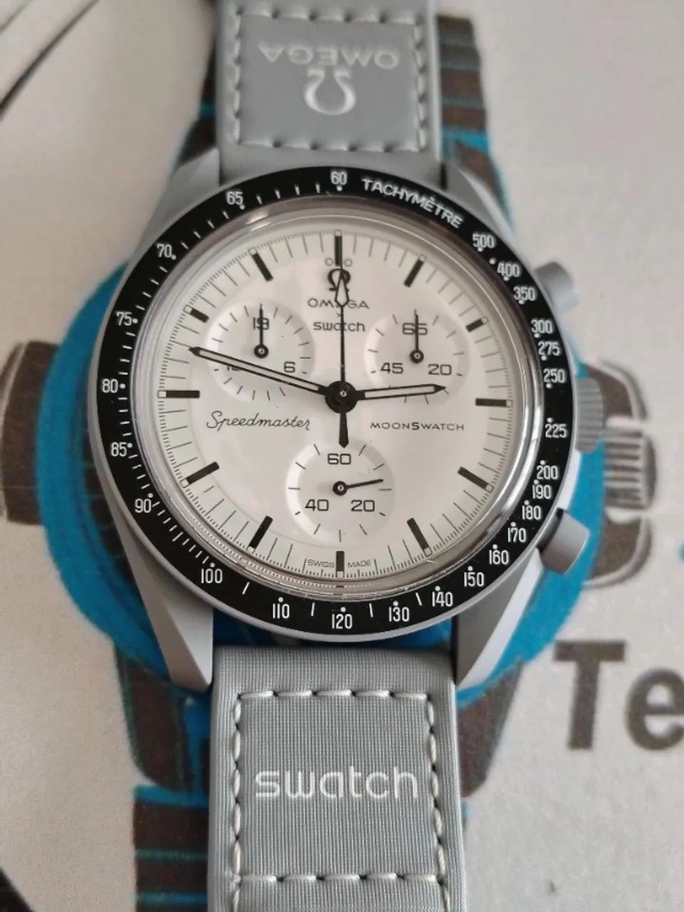 RELOGIO OMEGA SWATCH MISSION MOON SPEEDMASTER - Foto 3