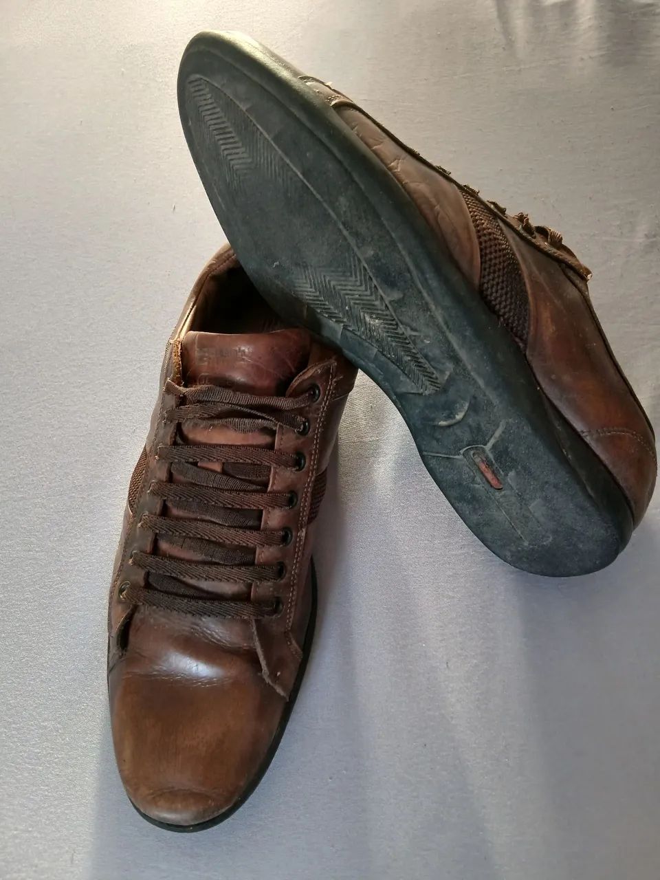 SAPATI DE COURO LEGÍTIMO SERGIO'S N42 MARROM  - Foto 3