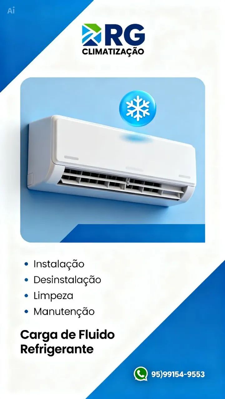 Serviço em centrais de ar-condicionado Split 