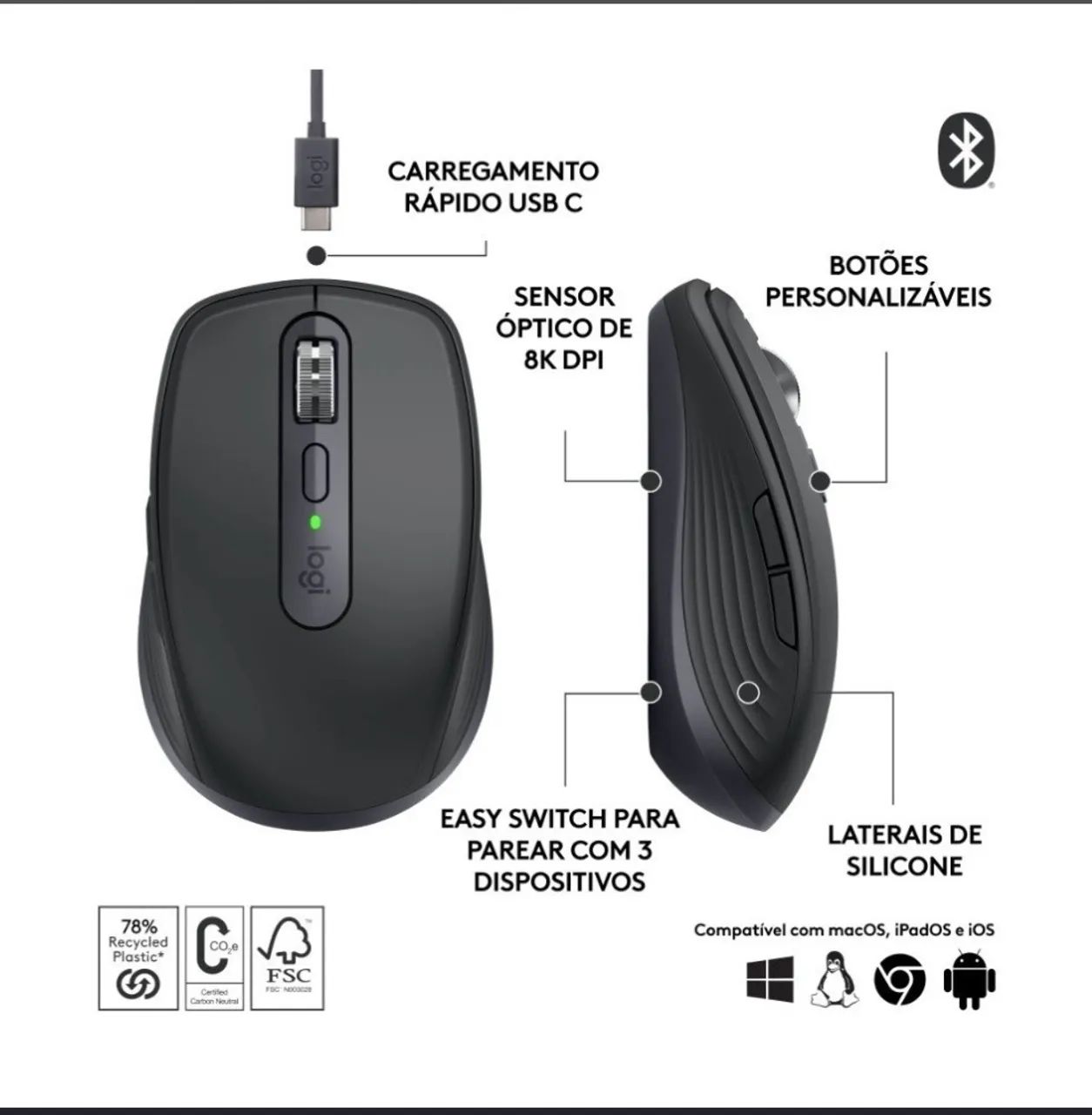 Mouse Logitech MX Anywhere 3s