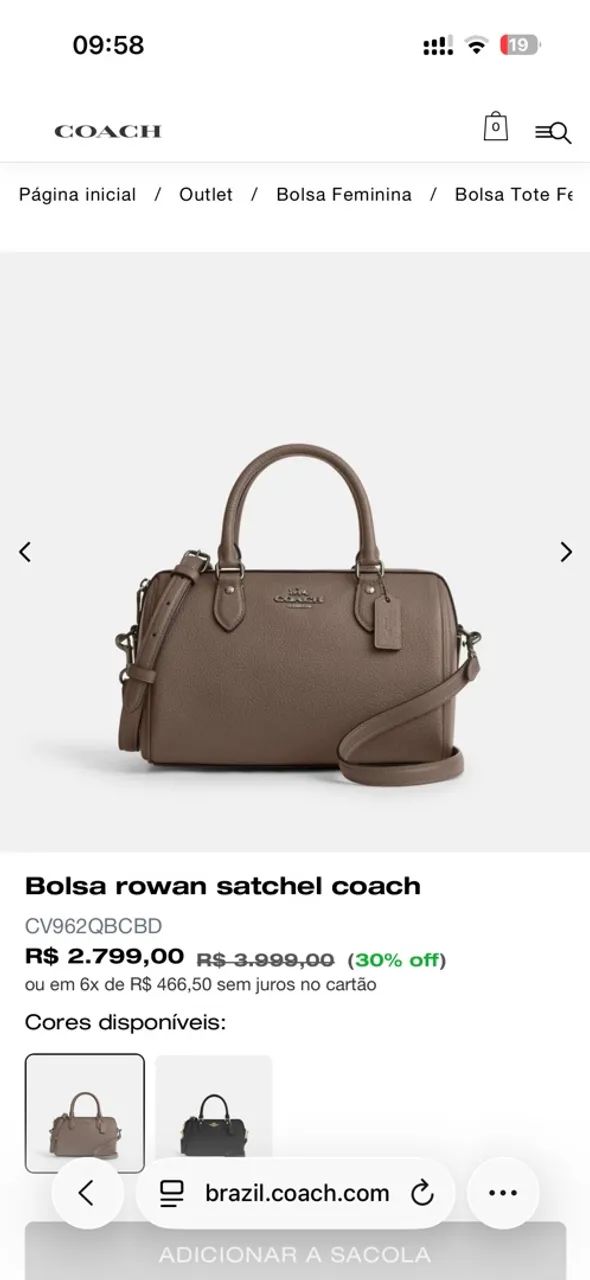 Bolsa Coach rowan satchel - Foto 2