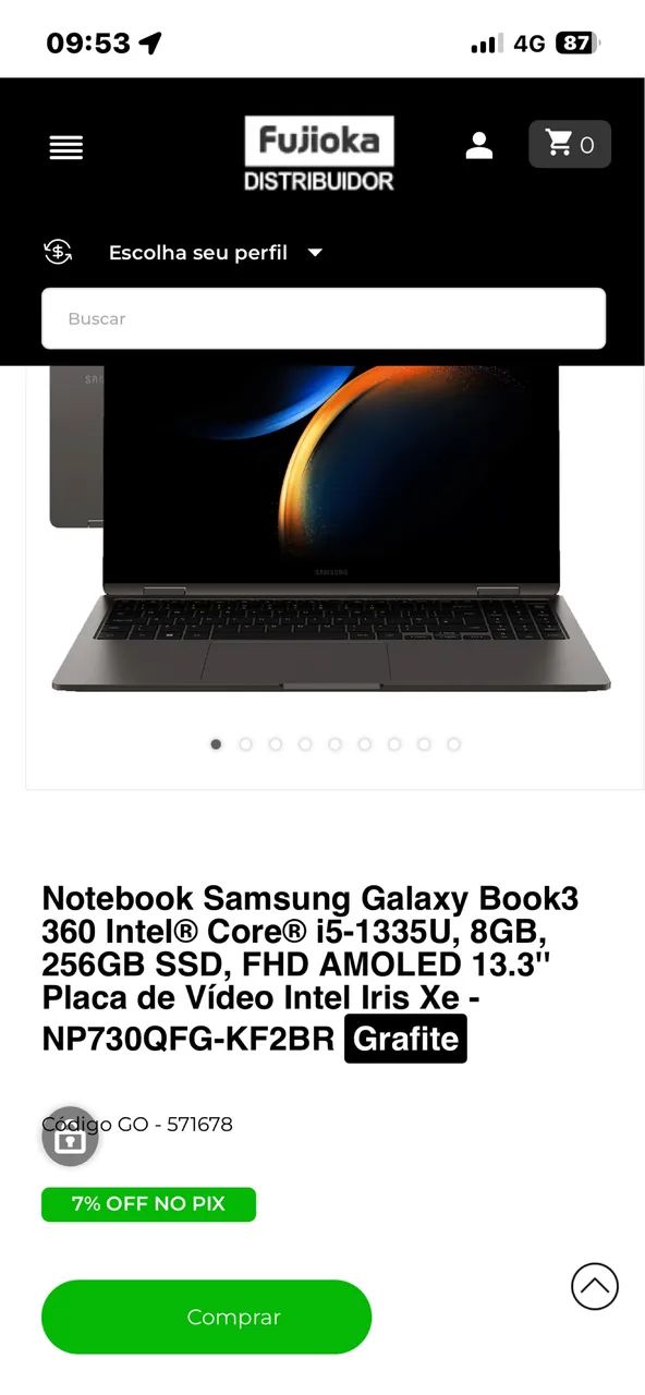 Samsung Galaxy Book 3 360 i5