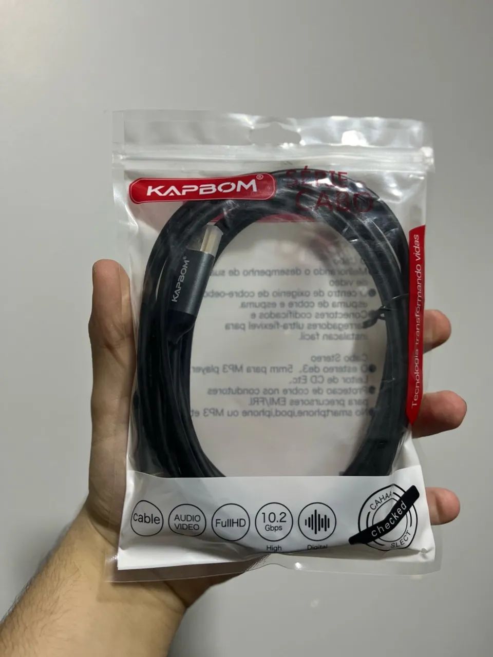 Cabo DisplayPort Kapbom 3 metros (NOVO)