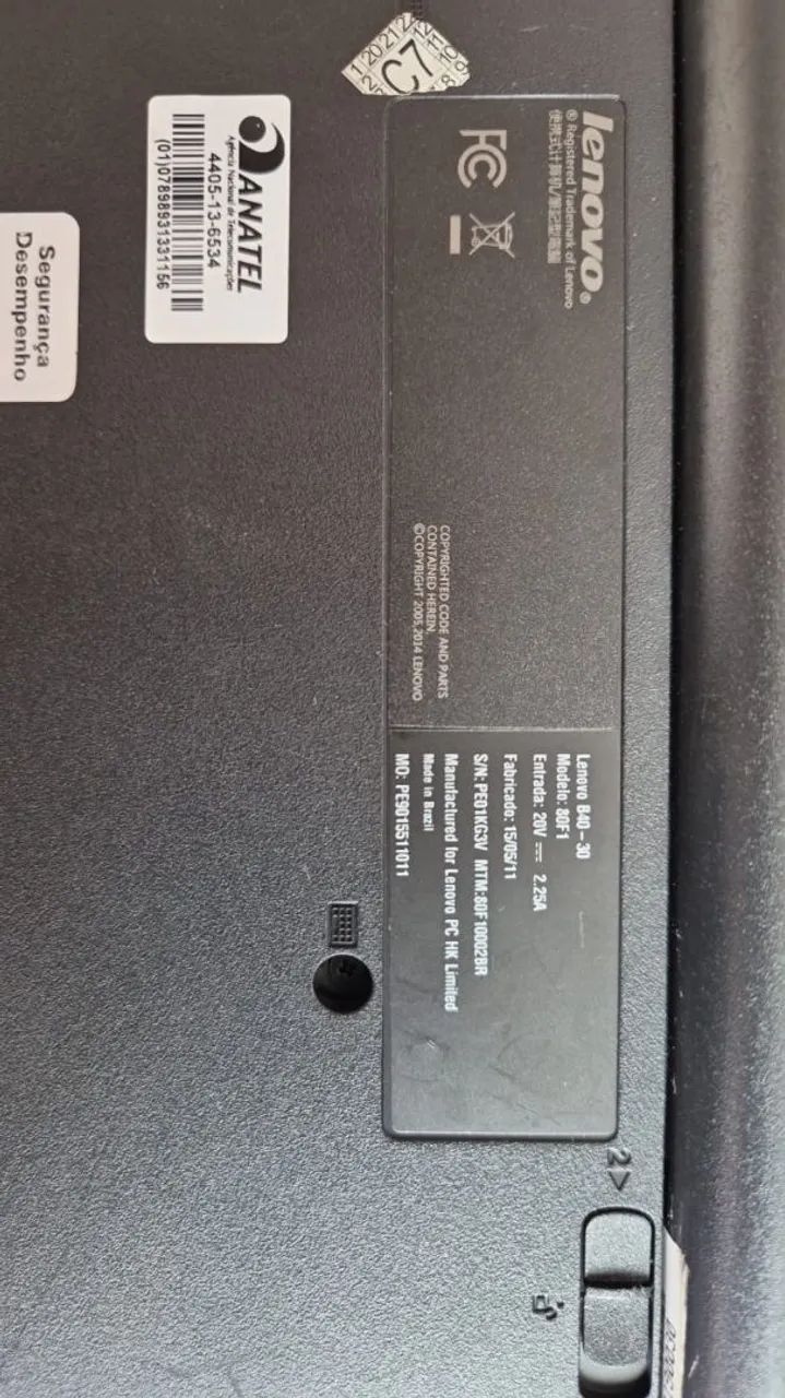 Laptop Notebook - Lenovo B40-30 (Modelo: 80F1) - Foto 3