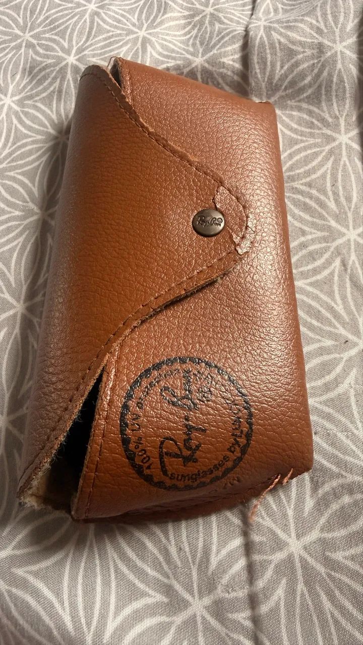 Case Capinha para Óculos Ray Ban Marrom Original - Foto 2