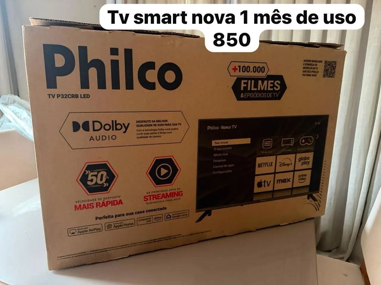 Estou vendendo tv 50 polegadas zerinha completa. - Foto 2