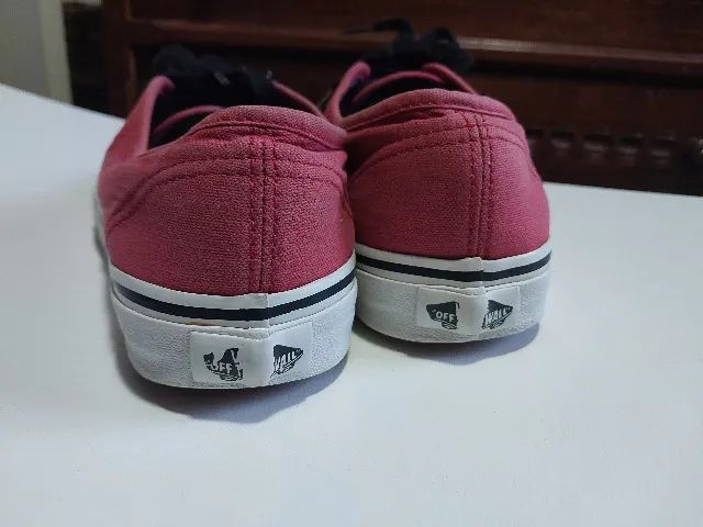 tênis vans authentic vermelho 37  - Foto 4