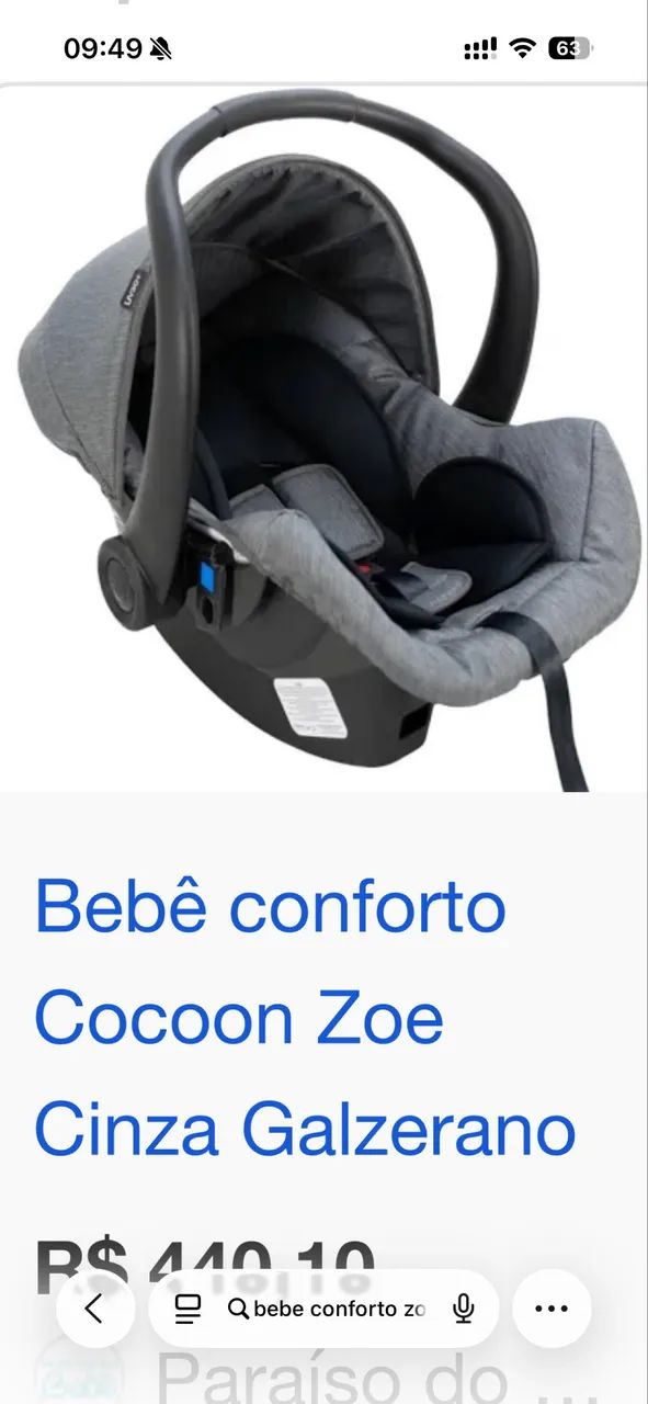 Bebê conforto novo galzerano  - Foto 2