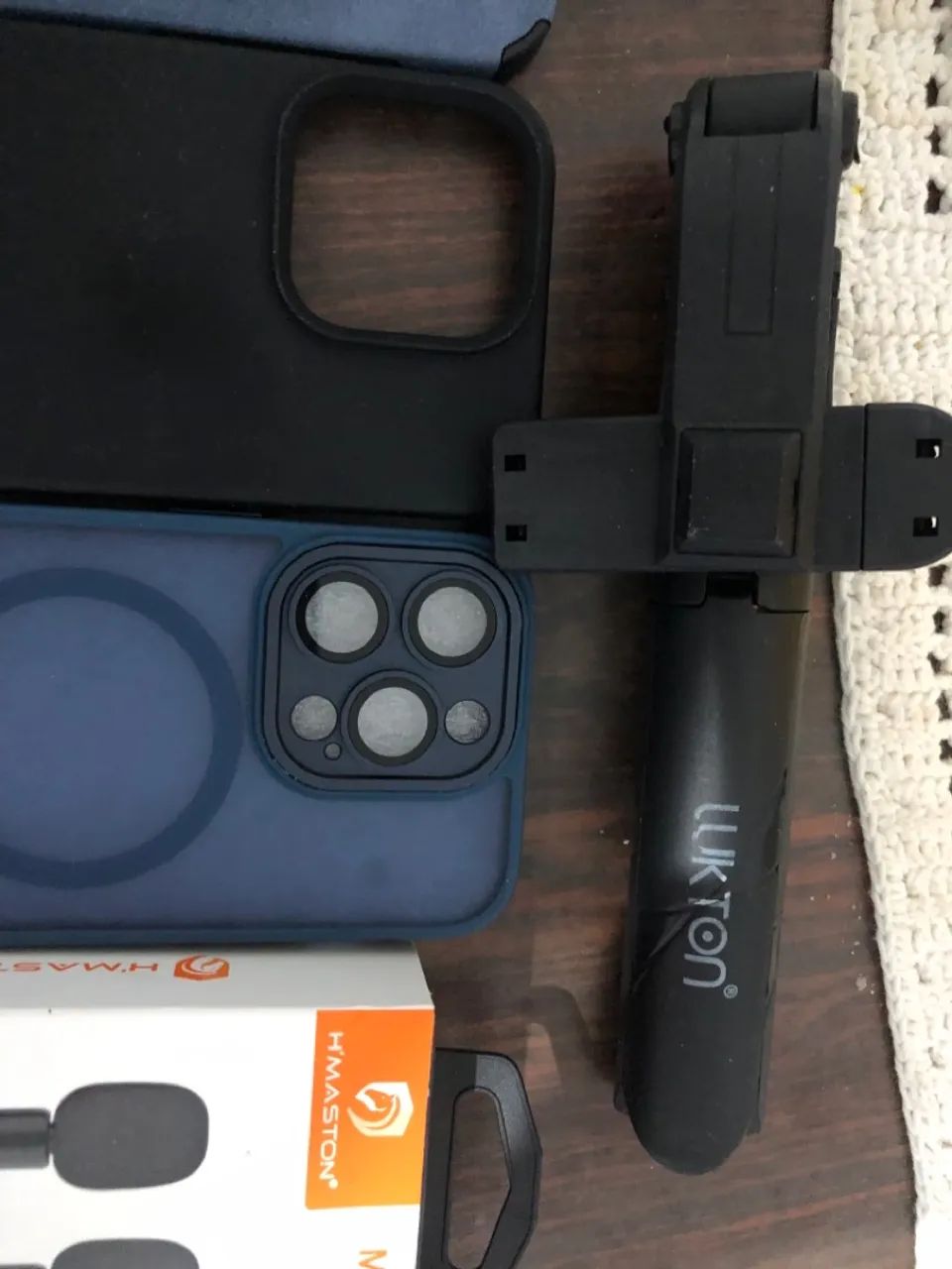 Capas IPhone Microfone Gravação Mini Tripé - Foto 3