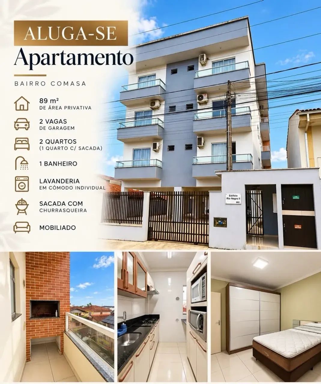 Apto 2 quartos - Aluguel