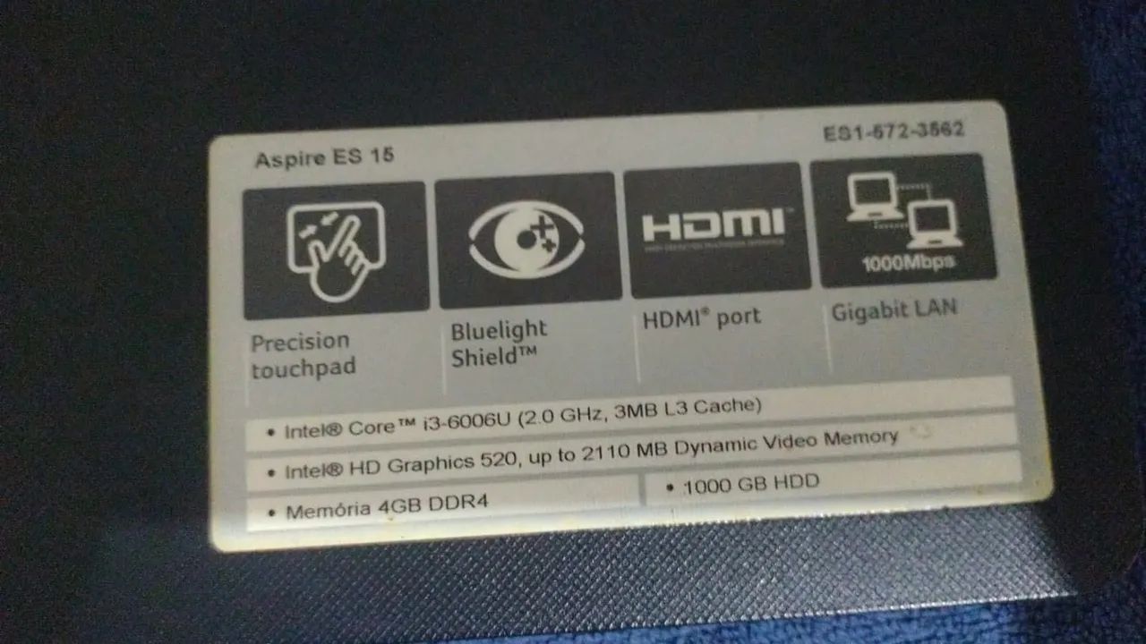 Notebook Ace Aspire ES15 - Foto 3