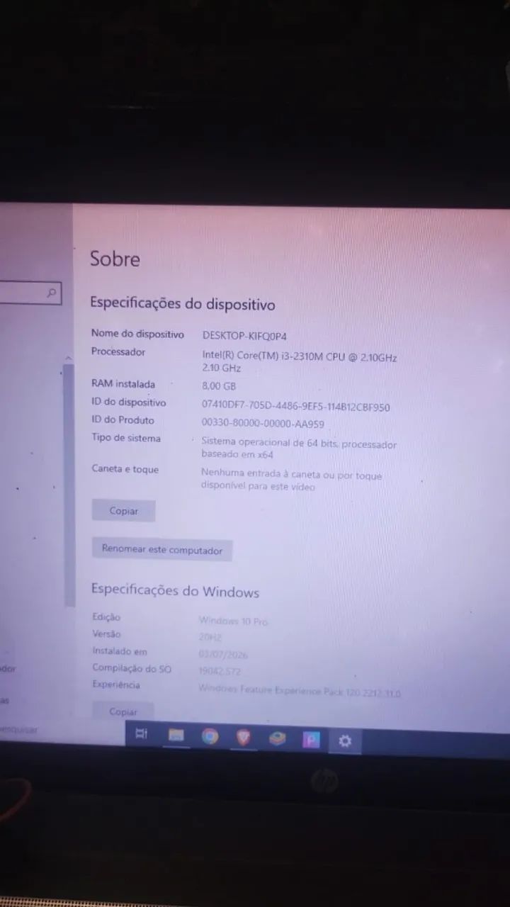 Notebook HP probook 4530s
