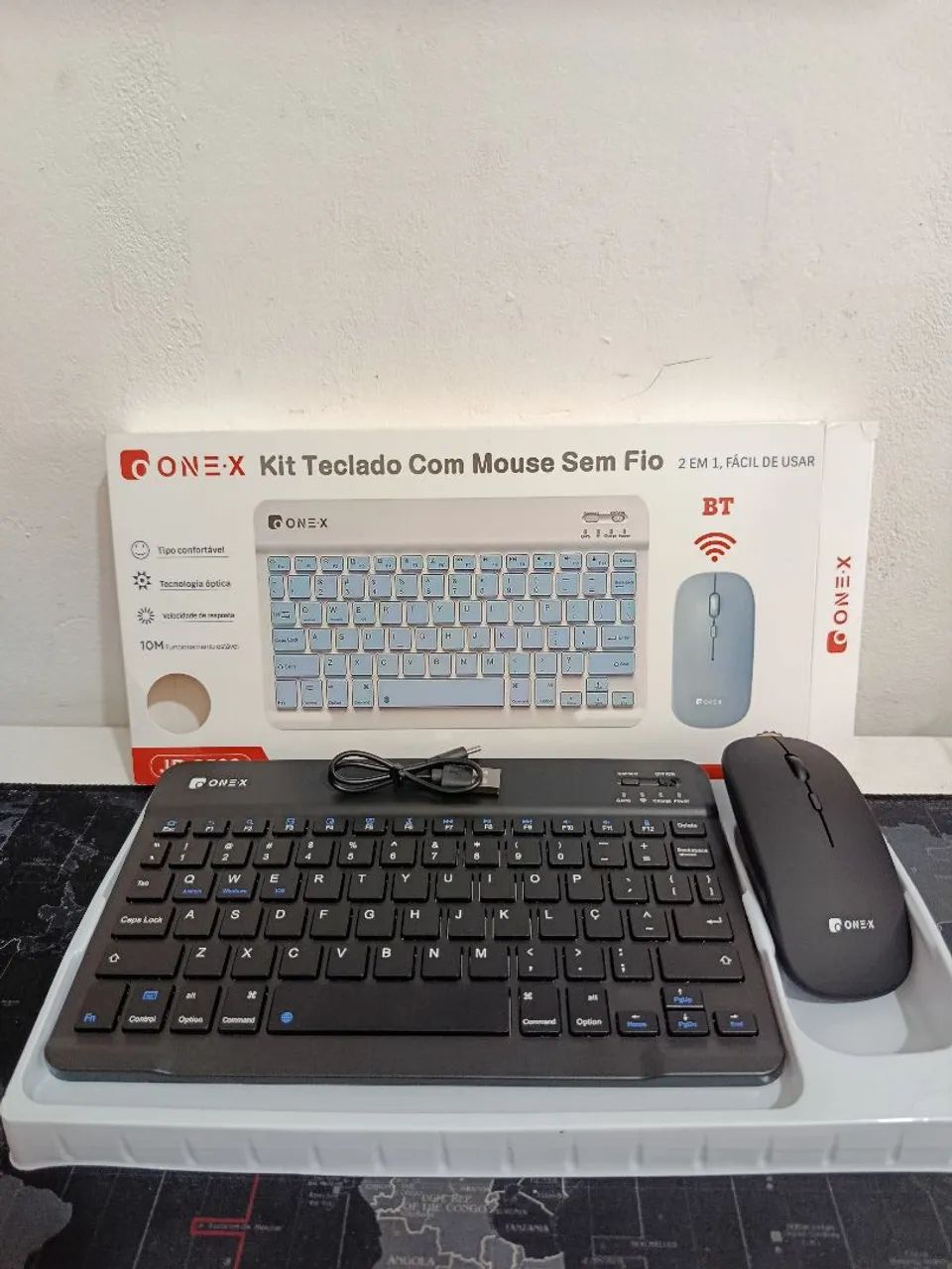 Kit teclado e mouse Slim recarregável via bluetooth / OFERTA IMPERDÍVEL  - Foto 2