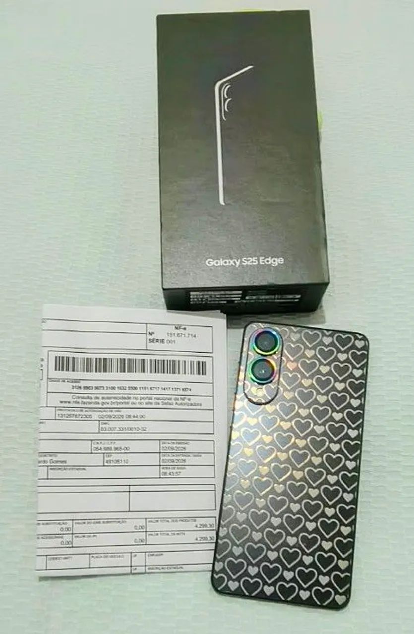 S25 Edge 512/12 com nota e garantia 1 ano  - Foto 5