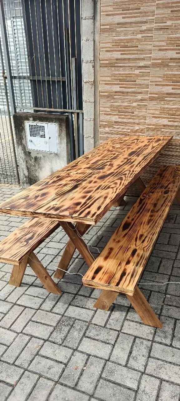 Mesas com bancos para área gourmet - Foto 3