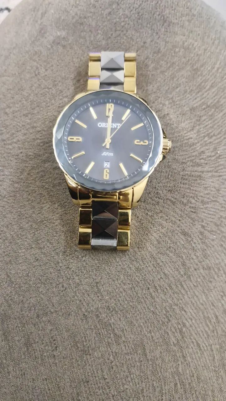 Relógio Orient Dourado/Cinza Chumbo - Foto 2