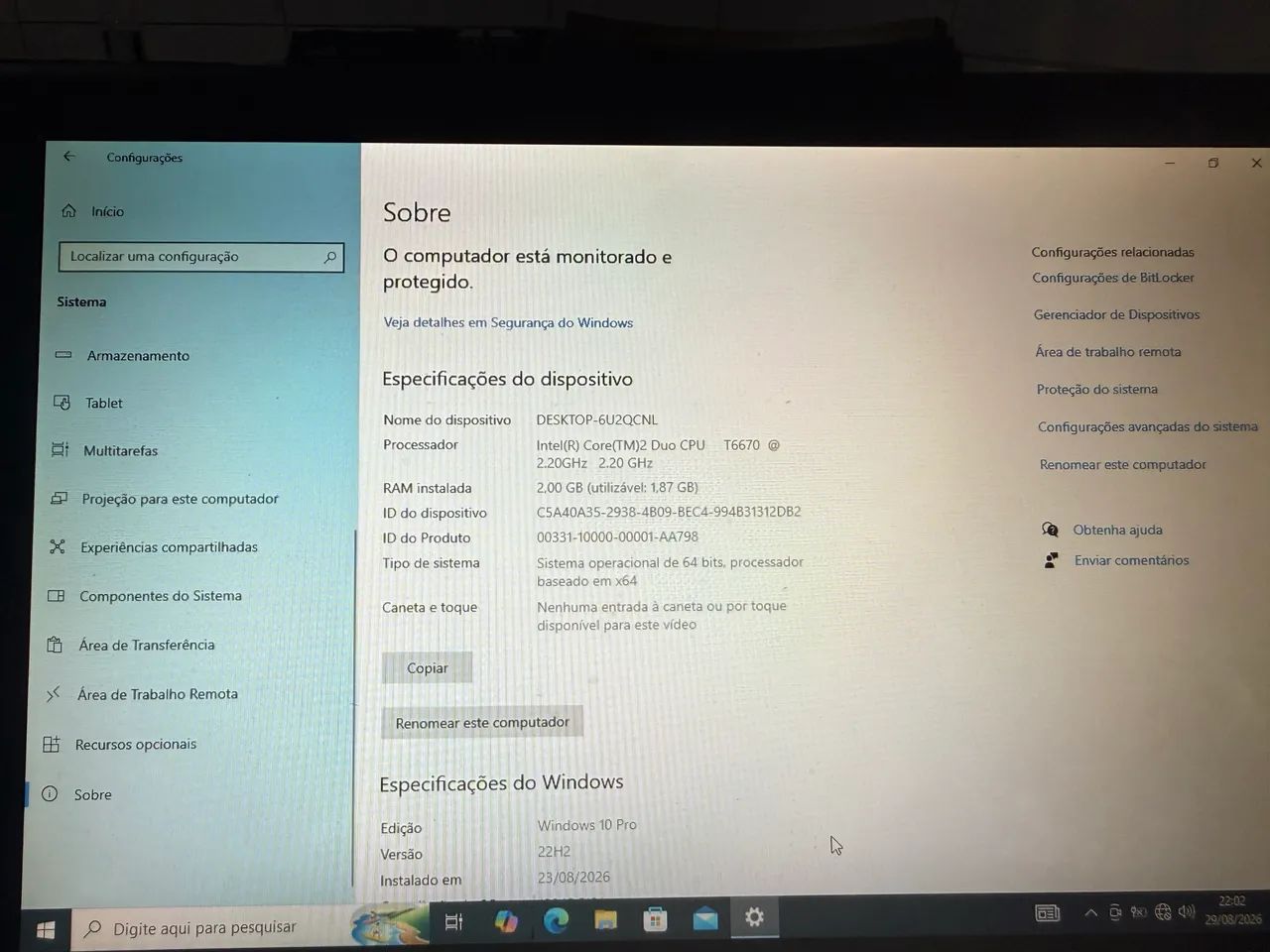 Notebook Sony precisa formatar