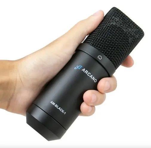 Microfone Condensador USB Arcano AM-BLACK-1 - Foto 3