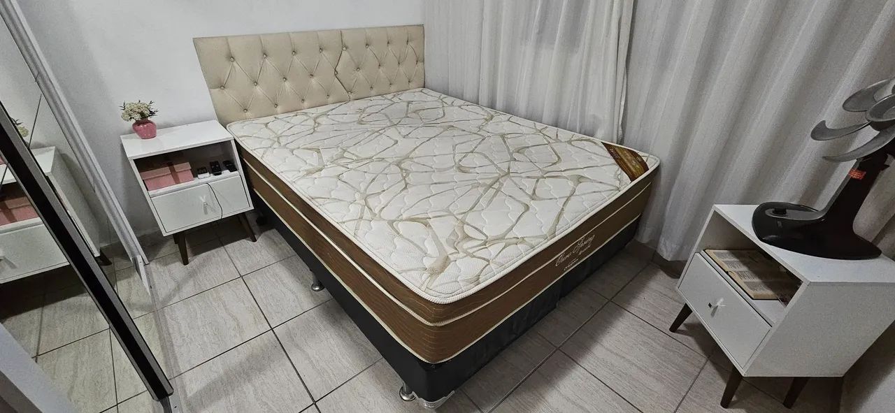 Cama Queen Size Ortobom + base Ortobom - Foto 2
