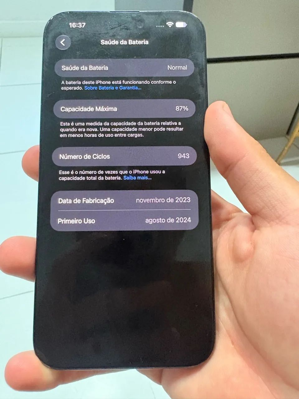 iPhone 15 pro Max - 87% bateria | 256gb  - Foto 3