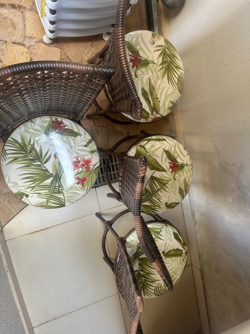 4 Cadeiras para varanda em Vime Tropical - Foto 2