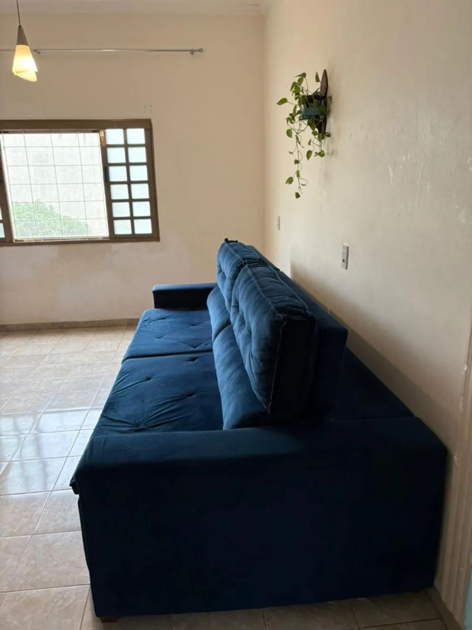Sofá Azul retrátil e reclinável - Foto 2