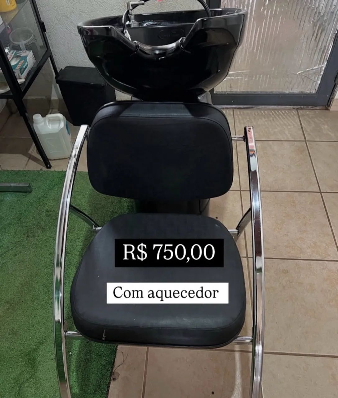 Lavatório salão com aquecedor 