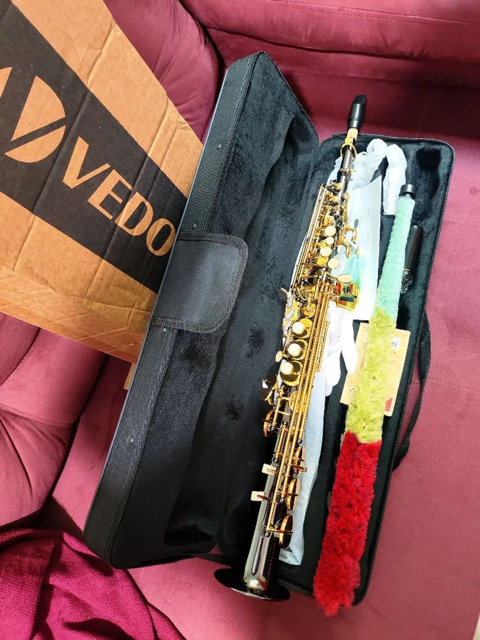Sax Soprano Ônix Novo - Foto 5