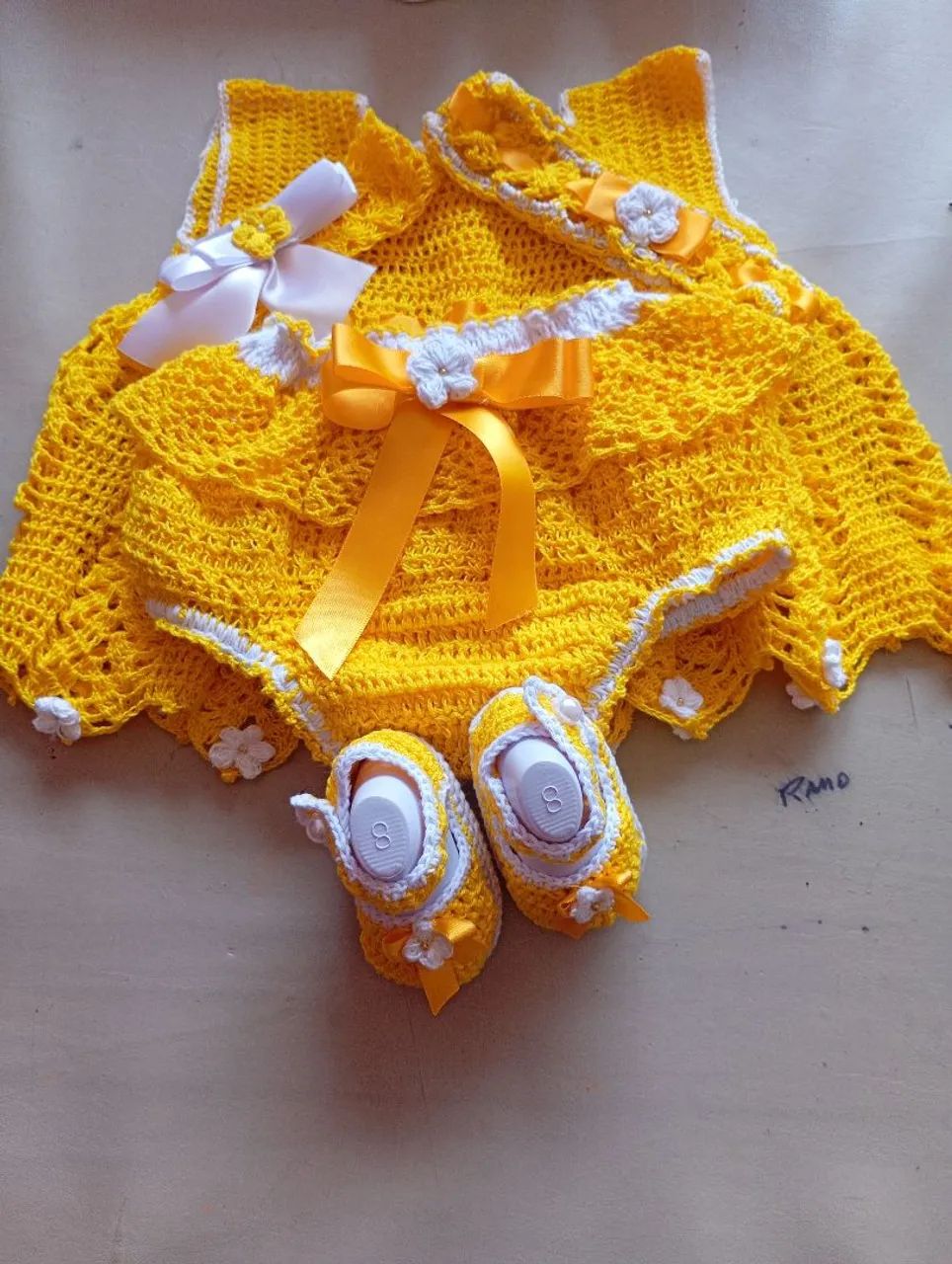 Saída de maternidade crochê  - Foto 3