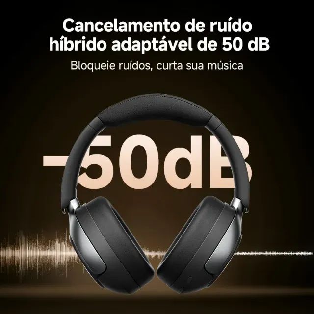 [Lacrado] QCY H3 PRO fone de ouvido bluetooth 5.4 cancelamento de ruido (50db) musica NOVO - Foto 2