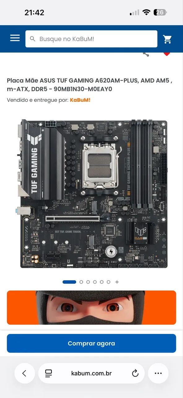? ASUS TUF GAMING A620M-PLUS - AM5 / DDR5 ?