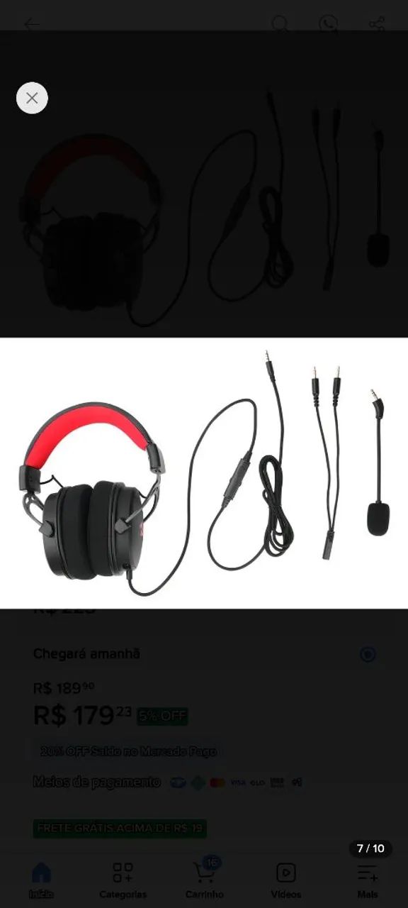 FONE DE OUVIDO Headset redragon  - Foto 4