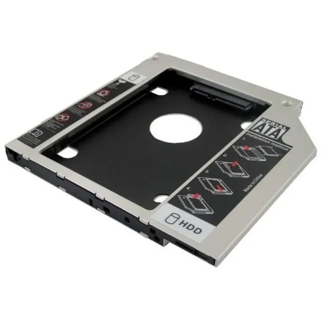 Adaptador Case Caddy 2º Hd Ssd/dvd P/notebook 12mm 12,7mm - Foto 5