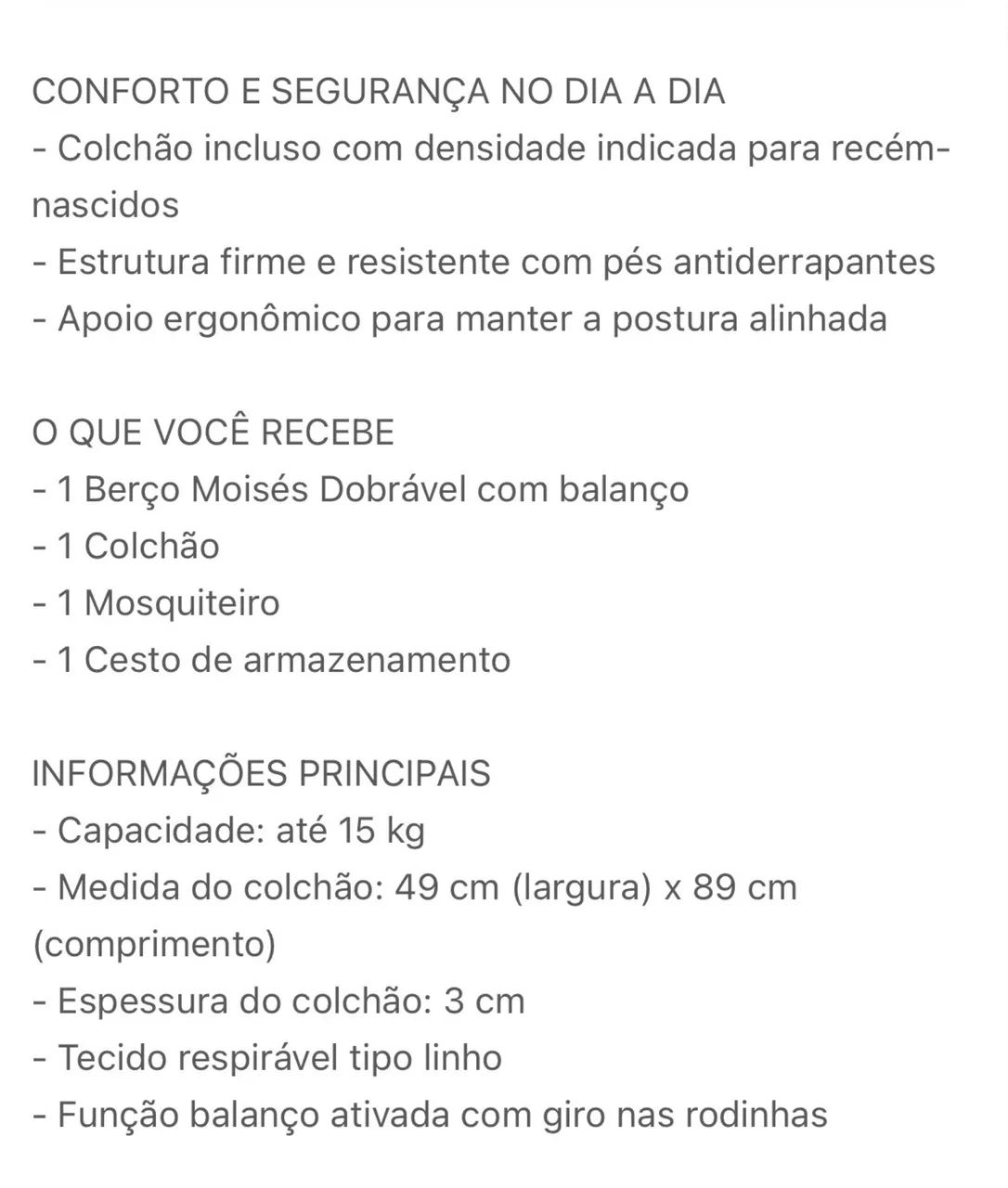 Berço Moisés  - Foto 5