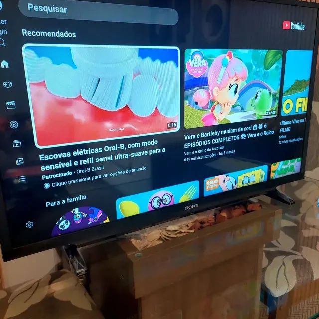 SMART TV SONY 32 POLEGADAS FULL HD SÓ 12X 76 ACEITO TROCA ENTREGO MUITO NOVA PERFEITA 