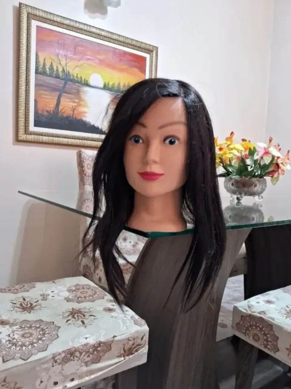 Cabeça de Treino para Cabeleireiro / Penteado (Seminova) - Foto 2