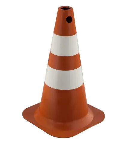 Cone de Sinalização 50cm Vonder Laranja/Branco
