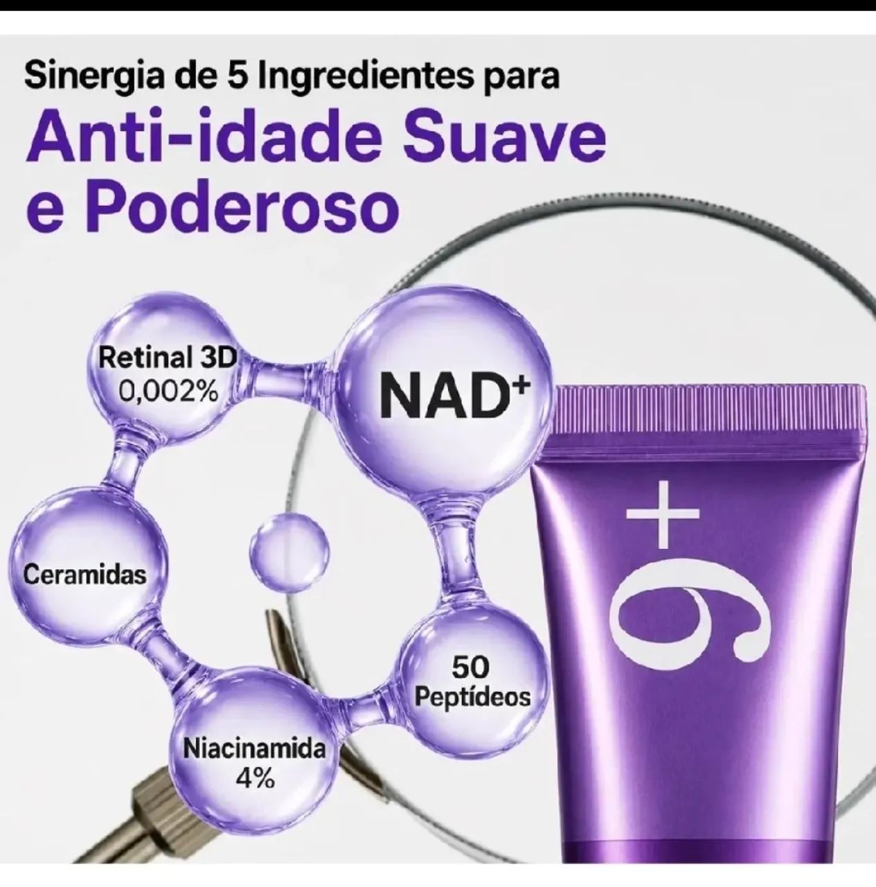Numbuzin No.9 Creme Para Área Dos Olhos Retinal Nad+ 20ml - Foto 3