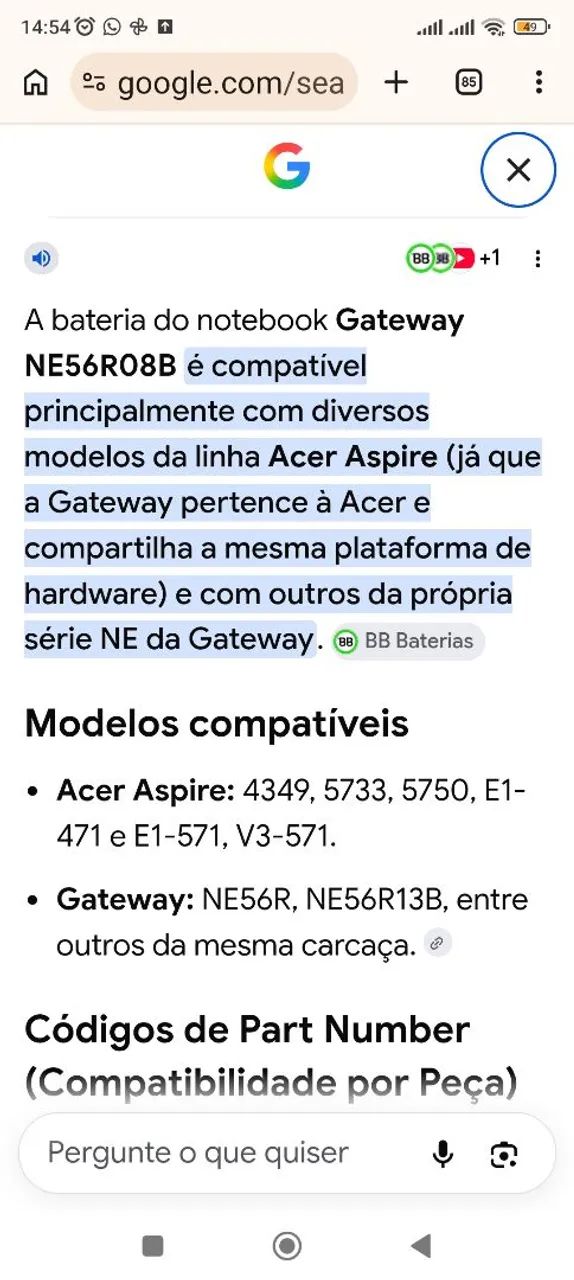 Bateria e carregador de notebook  - Foto 4