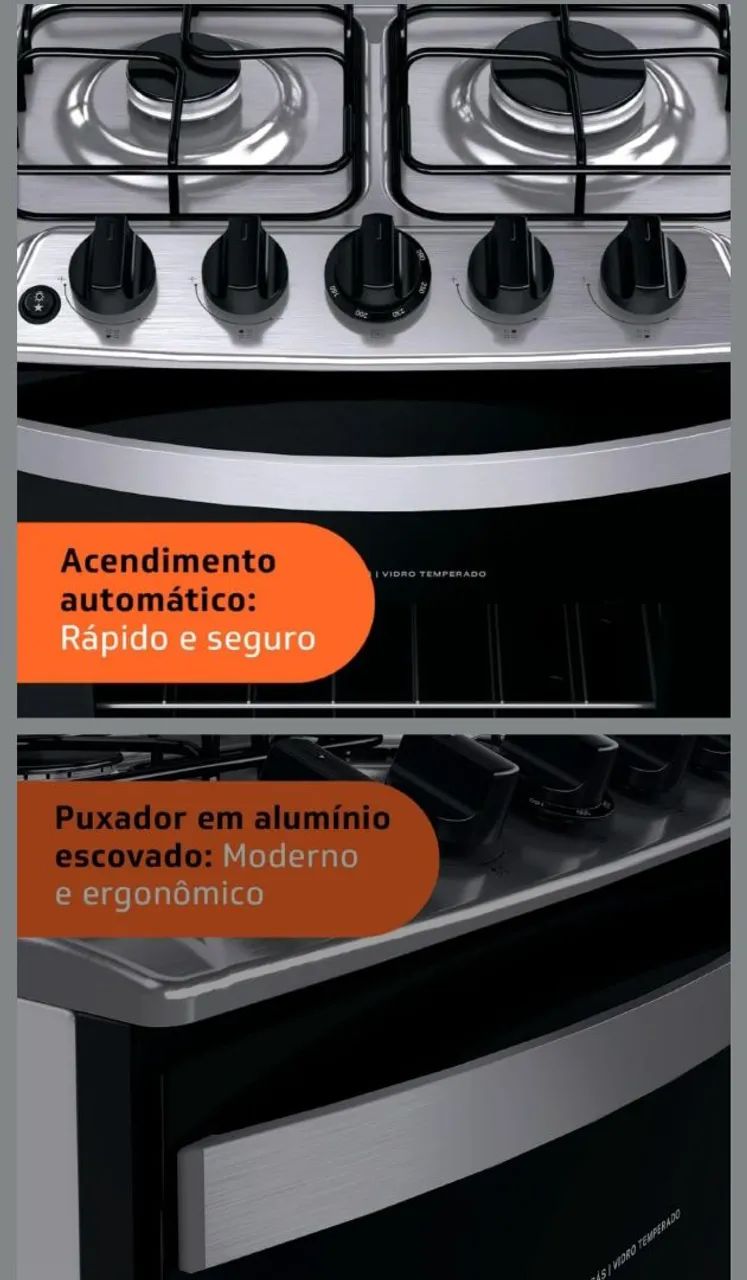 Fogão 4 bocas Brastemp - Ler anúncio - Foto 4