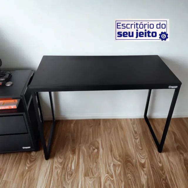 Mesa Multiuso 1m NOVA Birô Reforçado Industrial para Computador Notebook de Escritório - Foto 2
