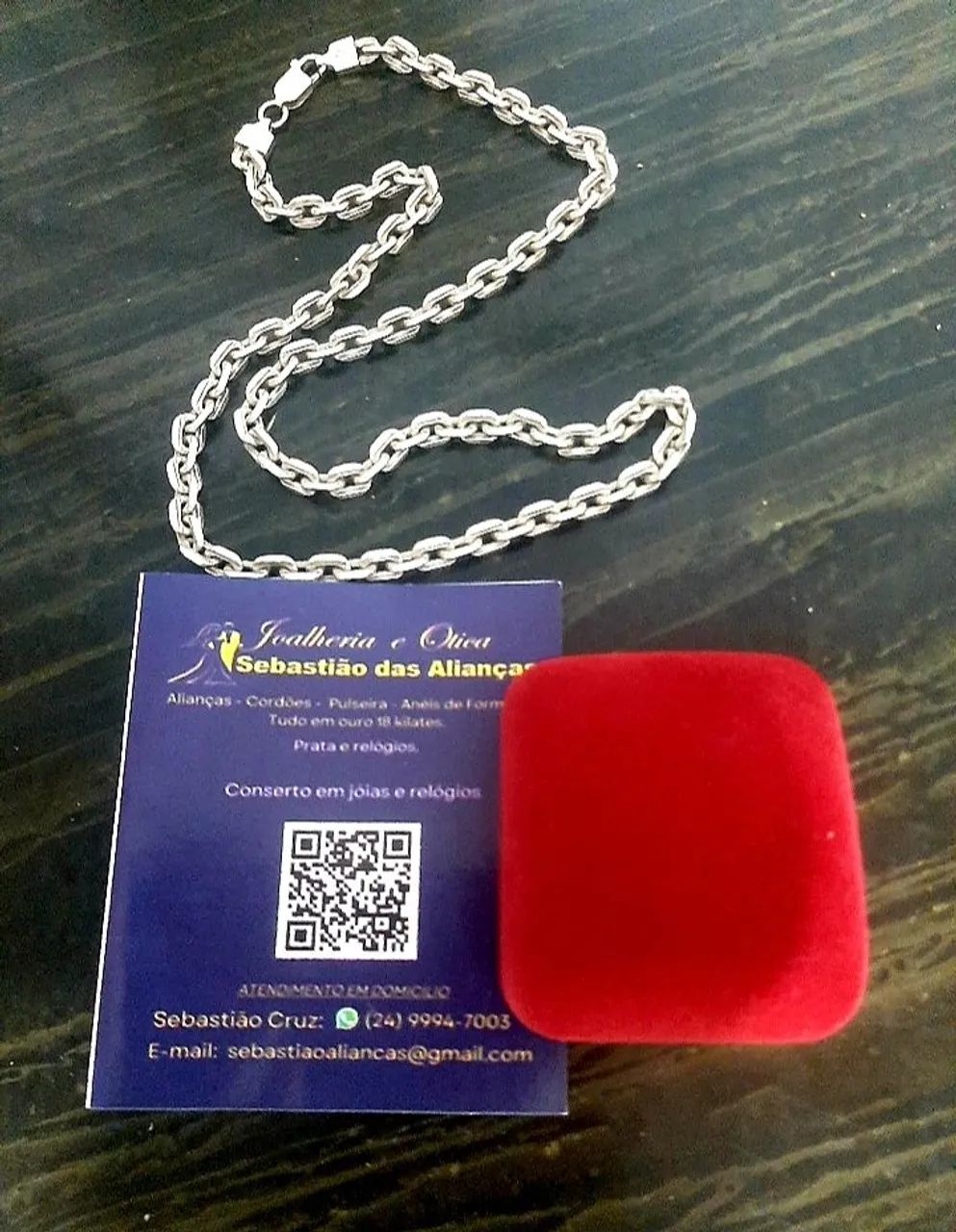 CORDÃO PRATA " 950K " MAÇICO  CARTIER 49 GRAMAS  - Foto 3