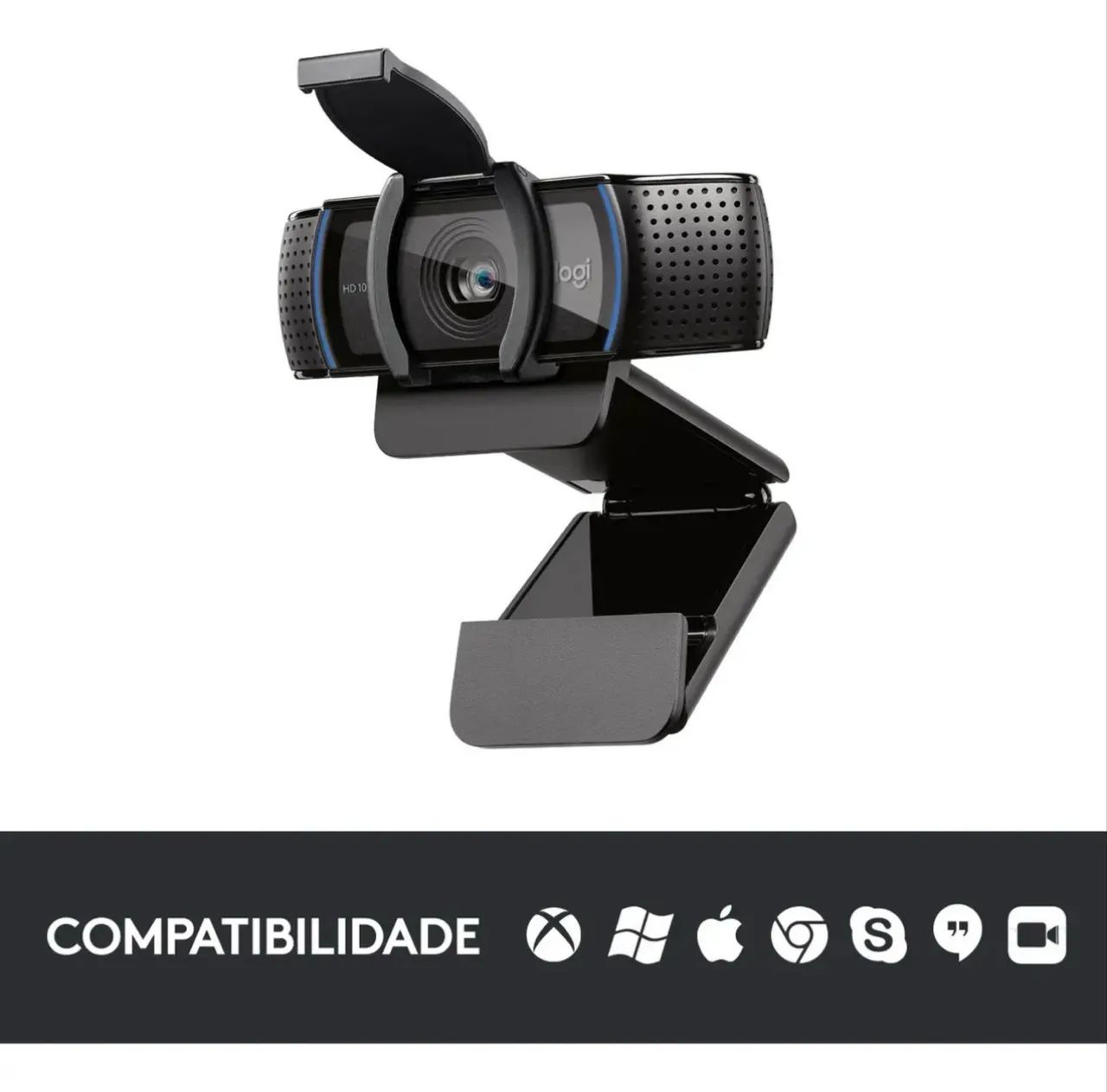 Webcam Full HD com microfone embutido Logitech - Foto 3